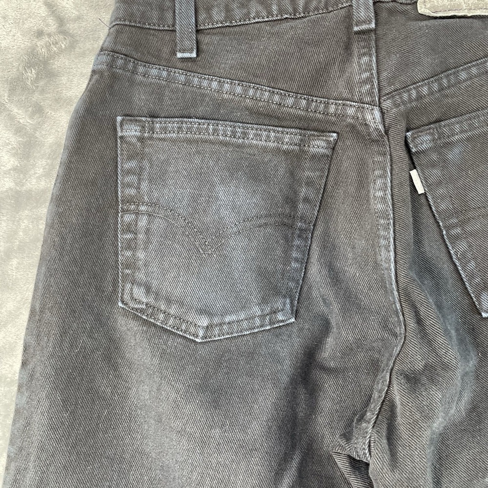 Vintage 90s Men 30x34 Fits 30x29 Levi's Silvertab Loose Fit Jeans Black Made USA - Picture 8 of 13